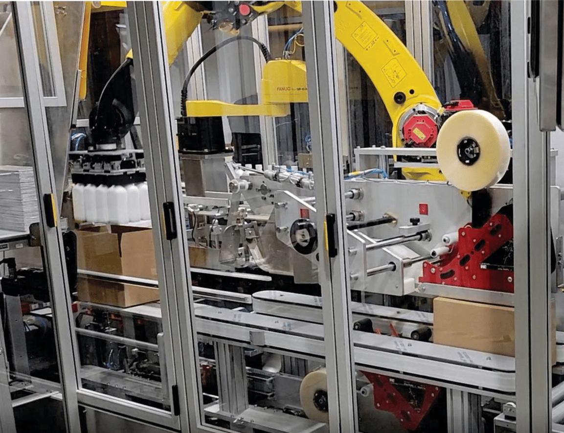 ESS Technologies’ V30 Case Packer featured in Packaging World.