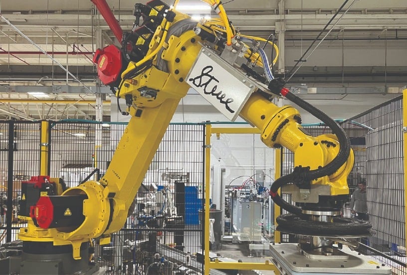 Yellow Robot Palletizer